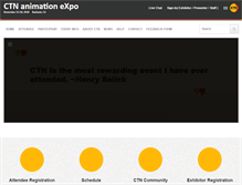 Tablet Screenshot of ctnanimationexpo.com